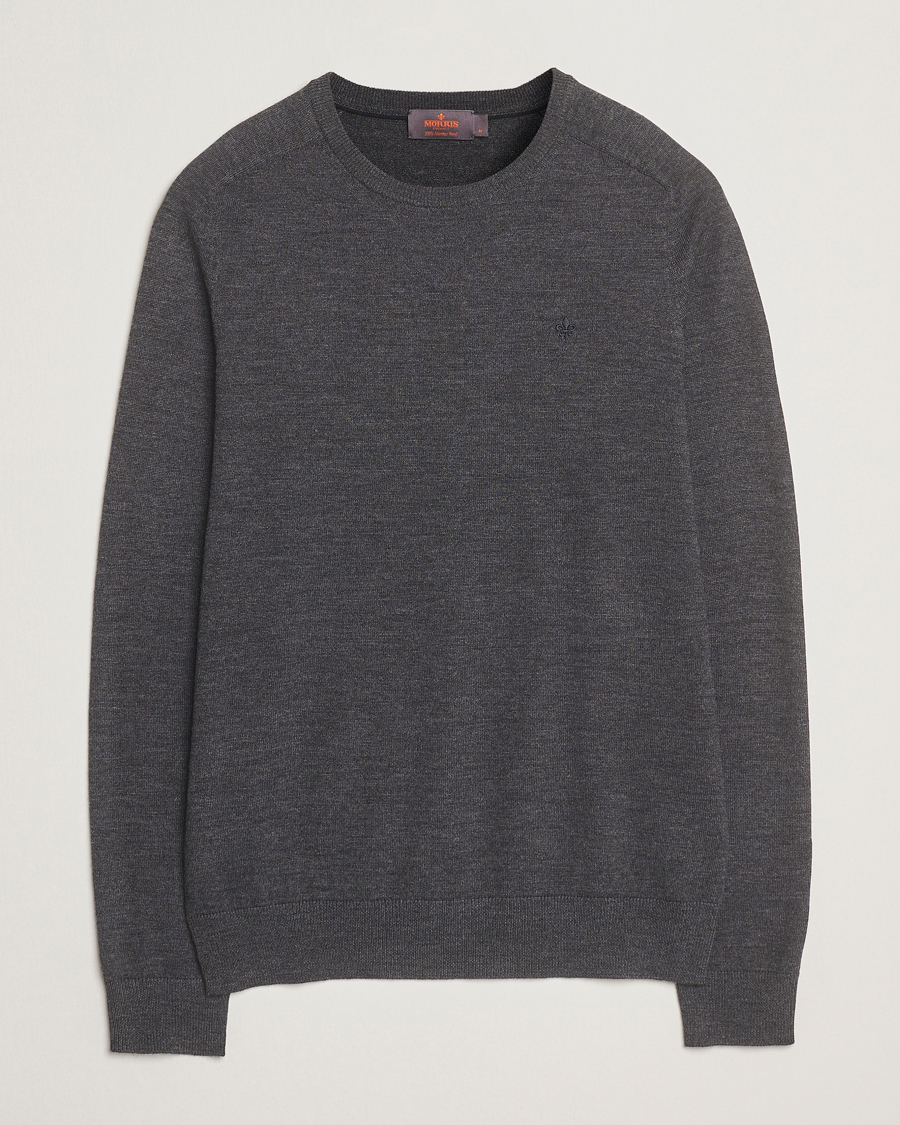 Homme | Pulls Et Tricots | Morris | Merino O-Neck Grey