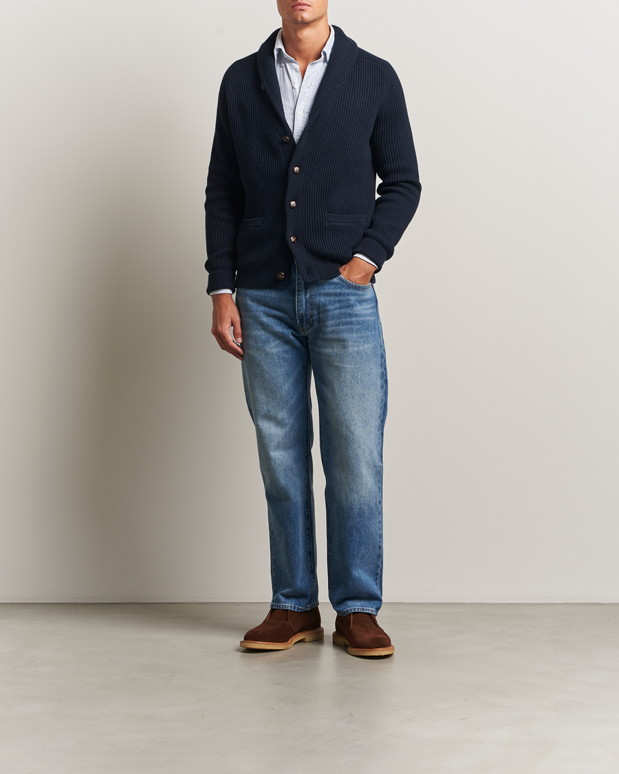 Homme | Pulls Et Tricots | Morris | Brayden Shawl Cardigan Navy