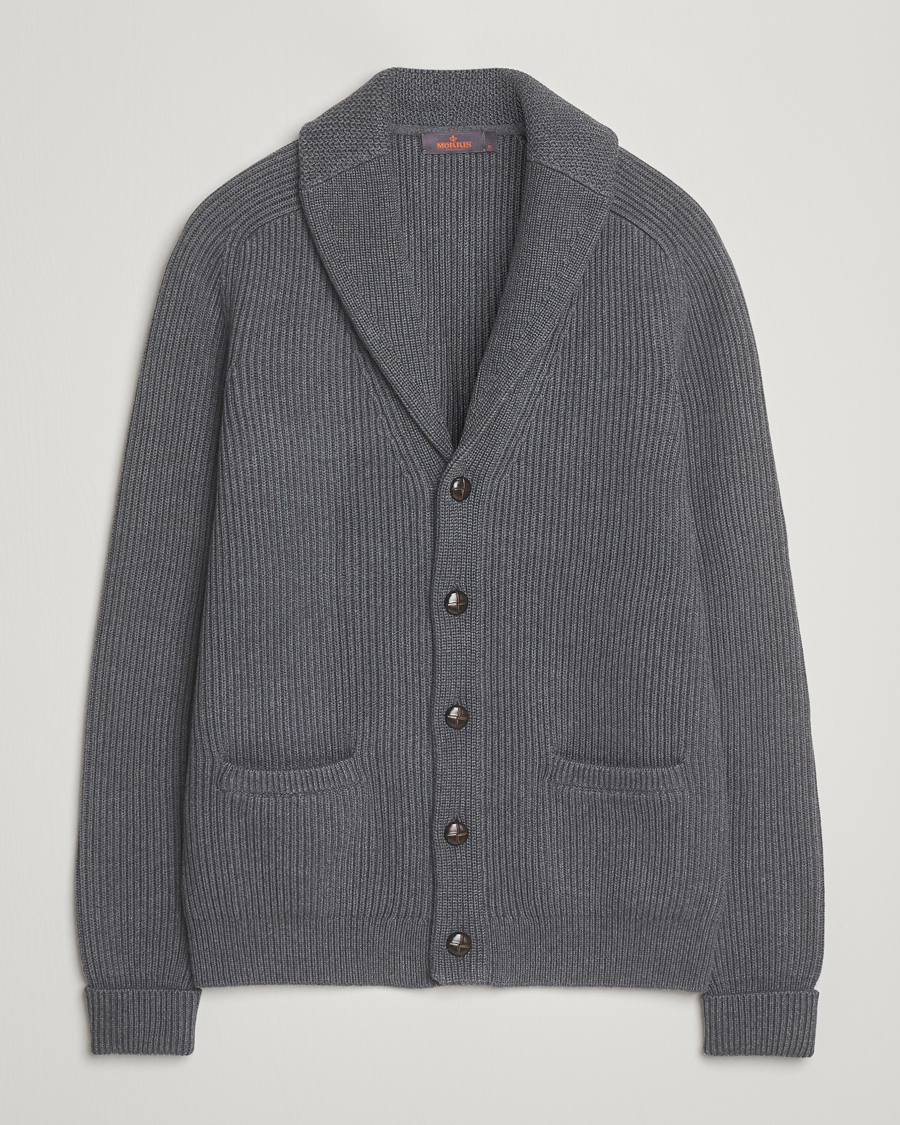Homme | Pulls Et Tricots | Morris | Brayden Shawl Cardigan Grey