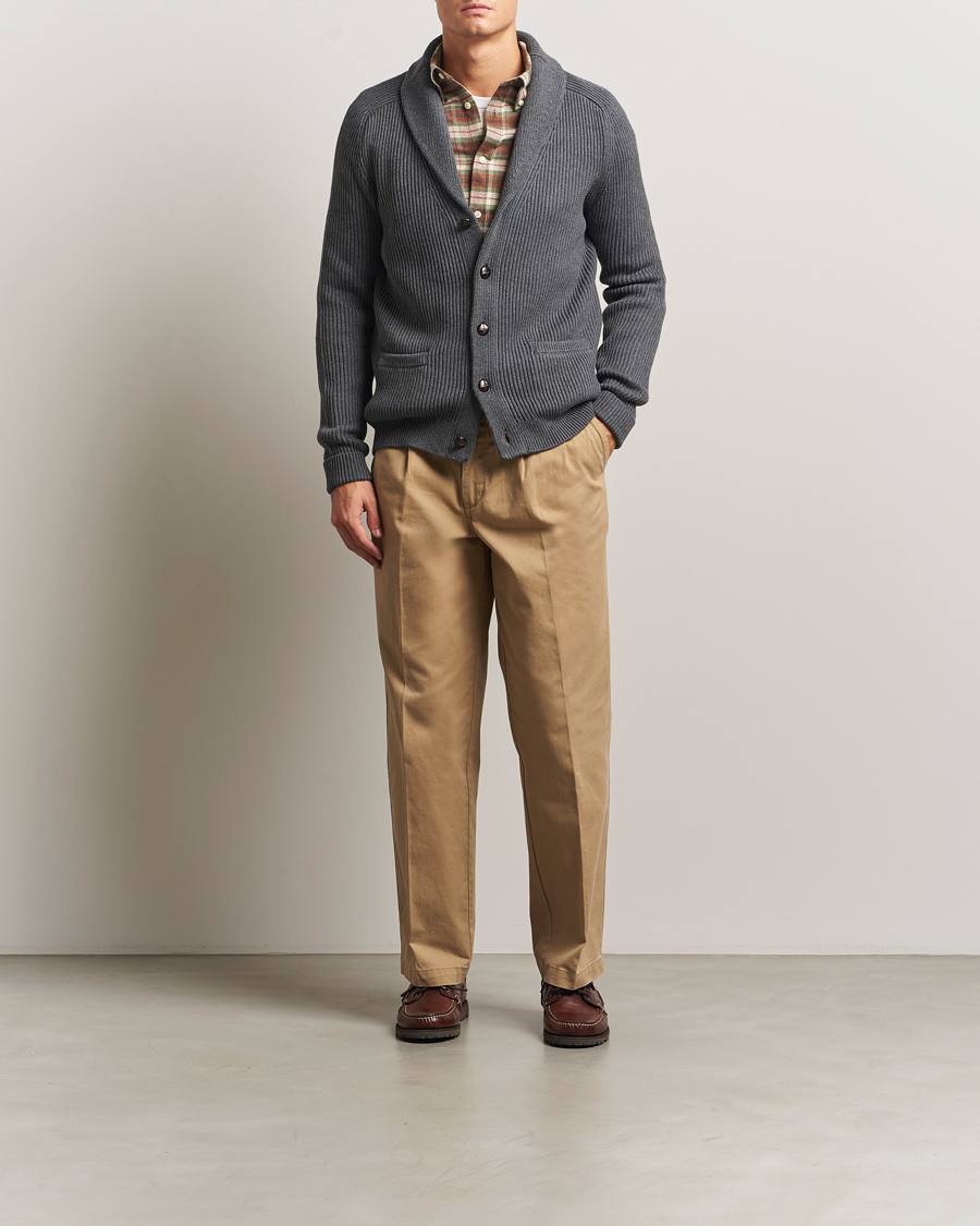 Homme | Pulls Et Tricots | Morris | Brayden Shawl Cardigan Grey
