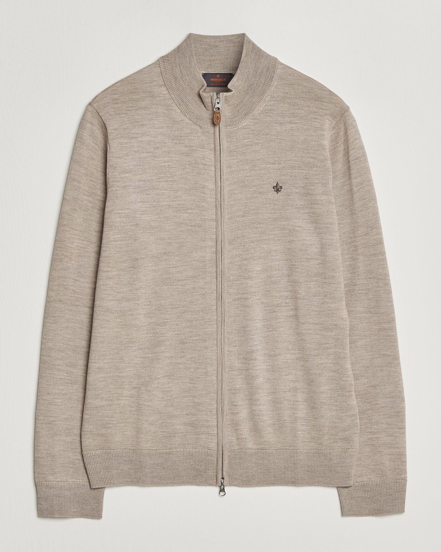 Homme | Pulls Et Tricots | Morris | Merino Full Zip Cardigan Khaki