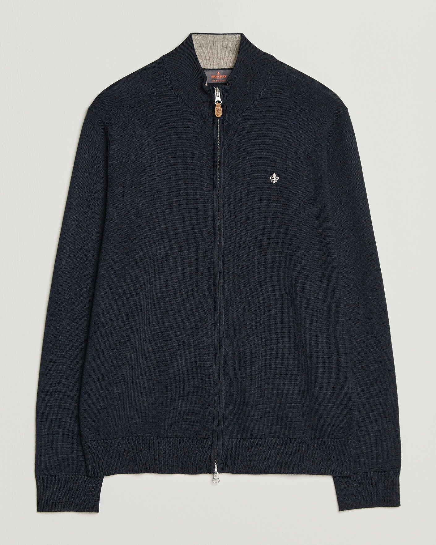 Homme | Pulls Et Tricots | Morris | Merino Full Zip Cardigan Navy