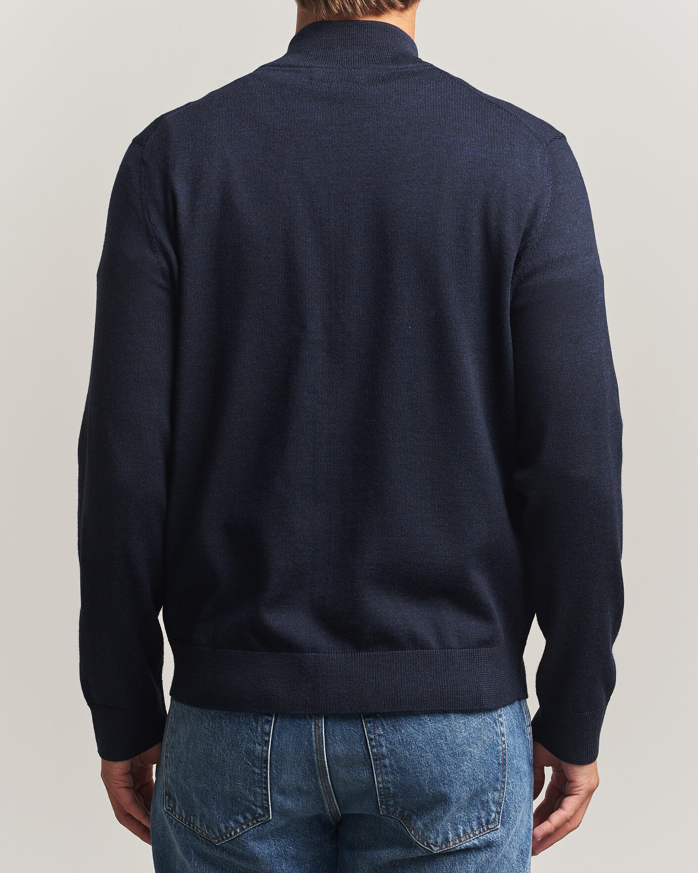 Homme | Pulls Et Tricots | Morris | Merino Full Zip Cardigan Navy