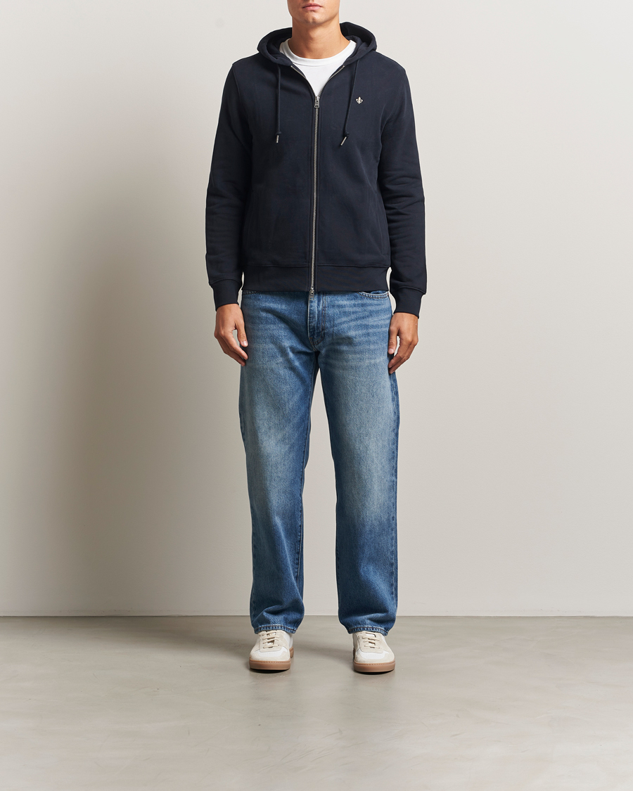 Homme | Pulls Et Tricots | Morris | Brandon Lily Full Zip Hoodie Old Blue