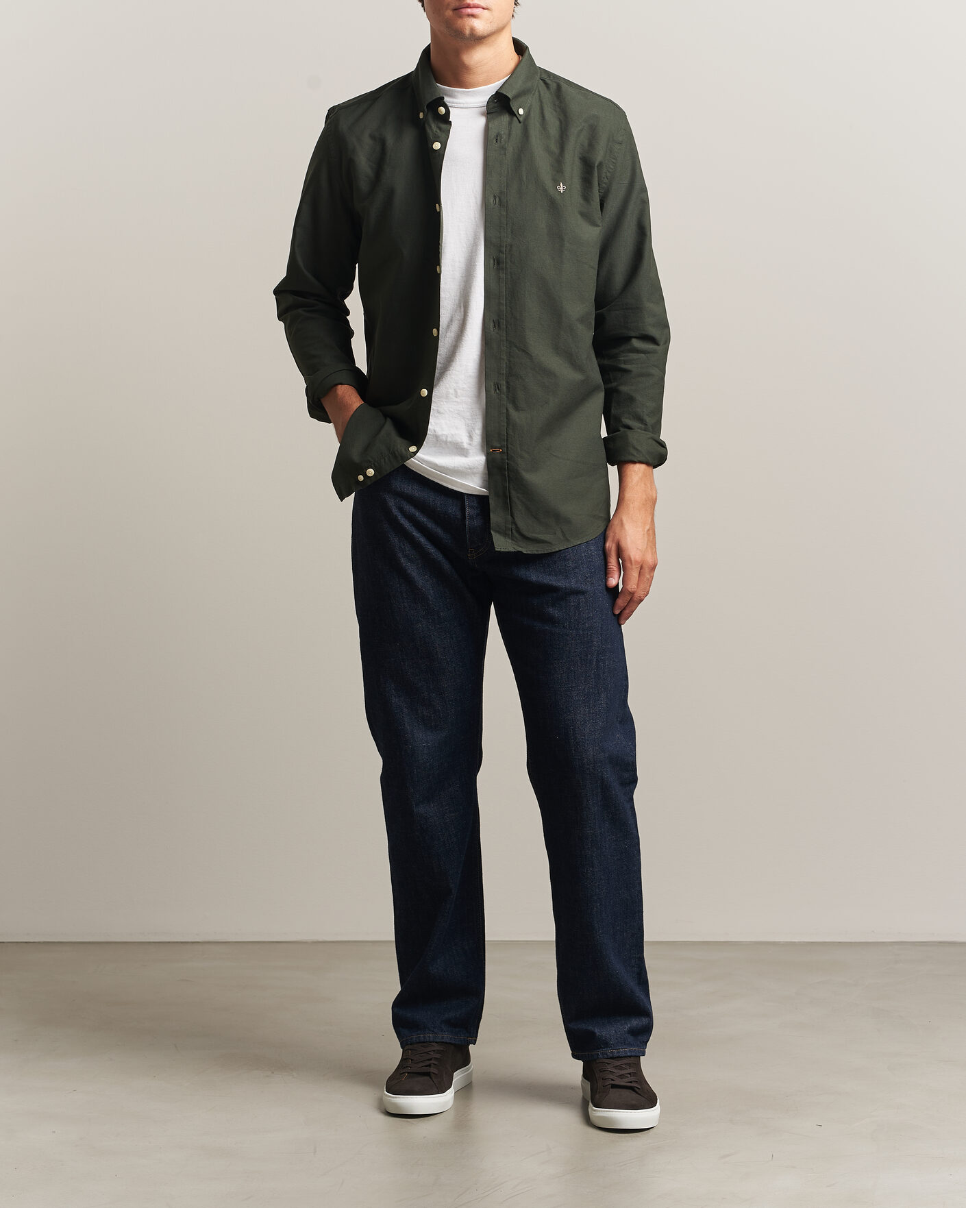 Homme | Pulls Et Tricots | Morris | Douglas Oxford Shirt Olive