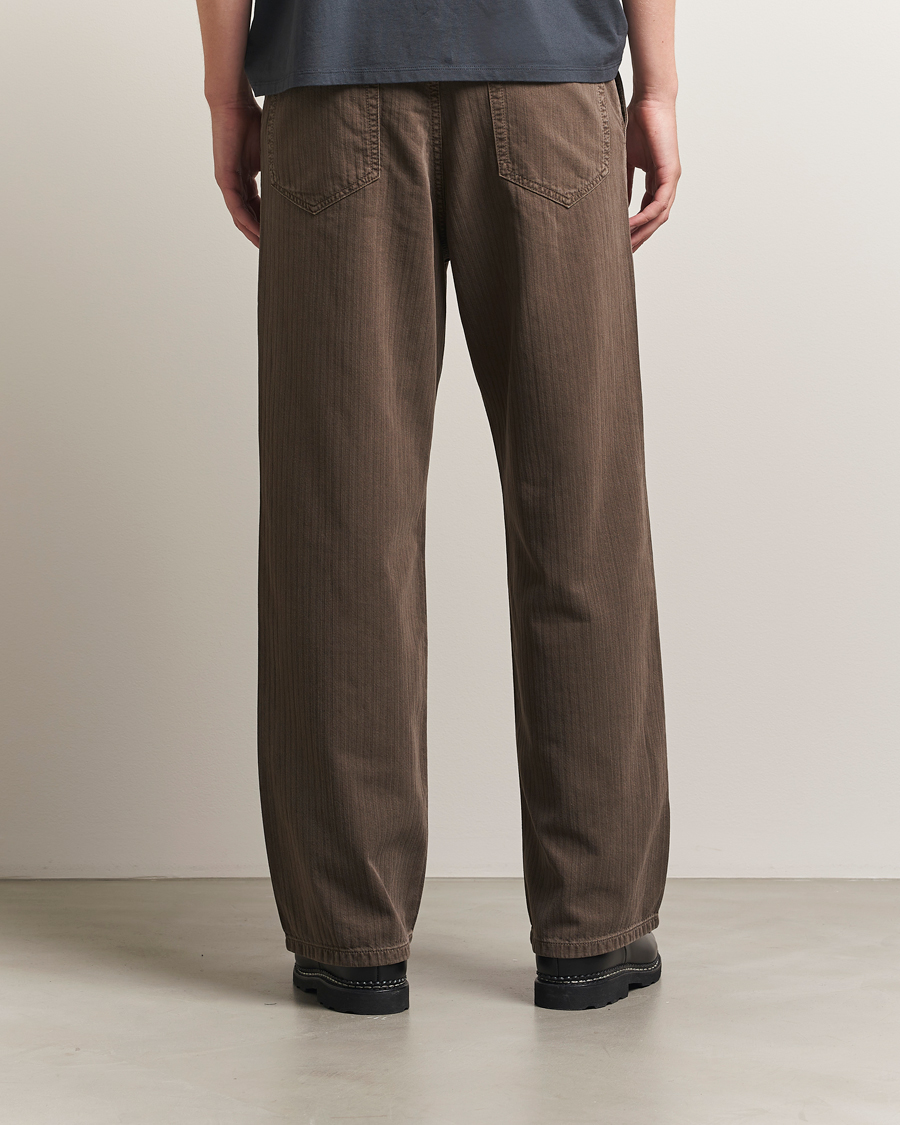 Homme | Pantalons | Jeanerica | Genua Herringbone Worker Chino Brown