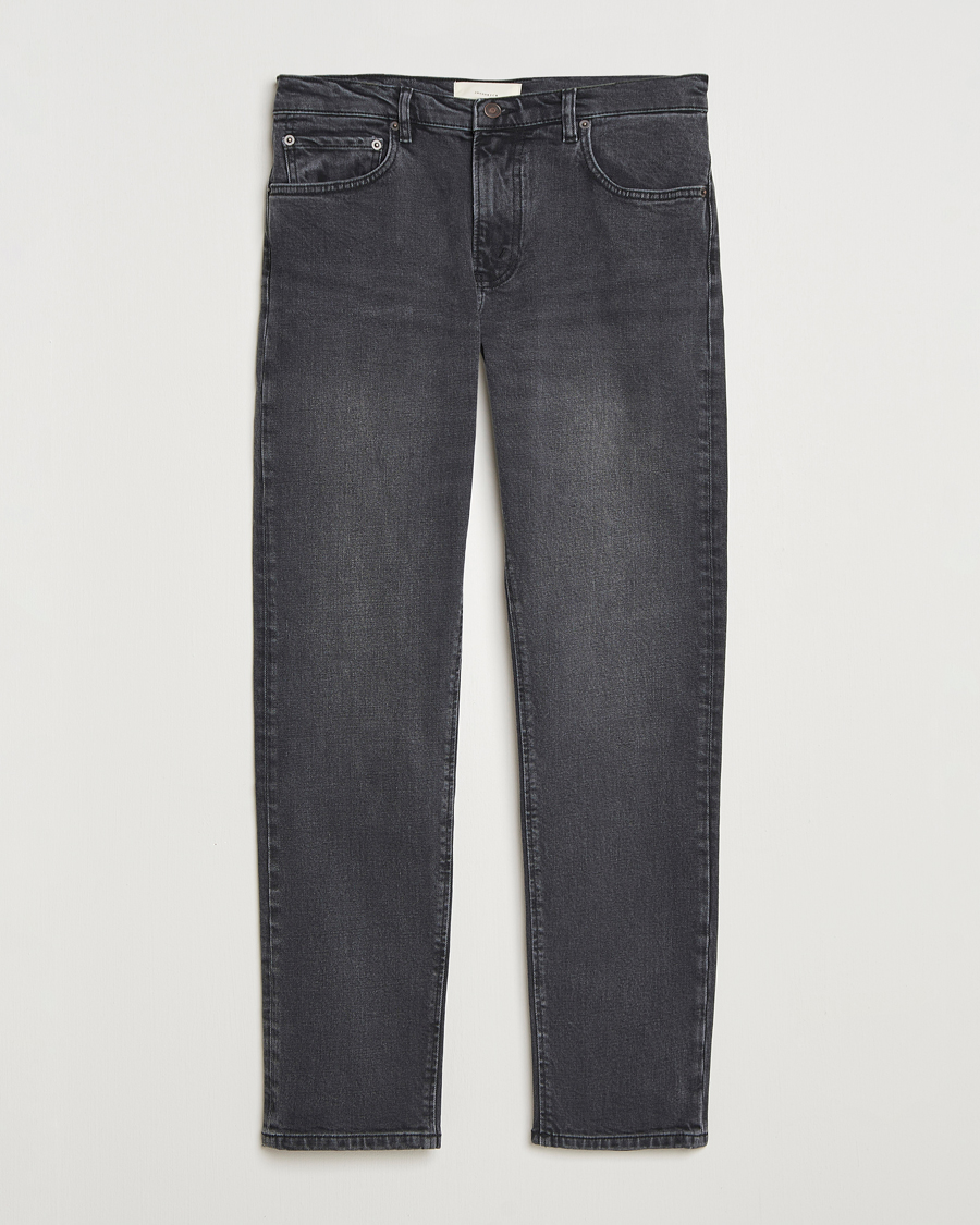 Homme | Pantalons | Jeanerica | TM005 Tapered Jeans Black Overdye