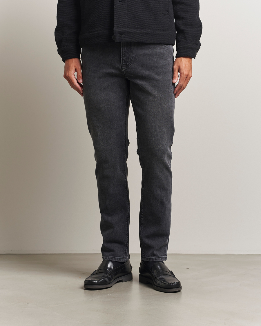 Homme | Pantalons | Jeanerica | TM005 Tapered Jeans Black Overdye