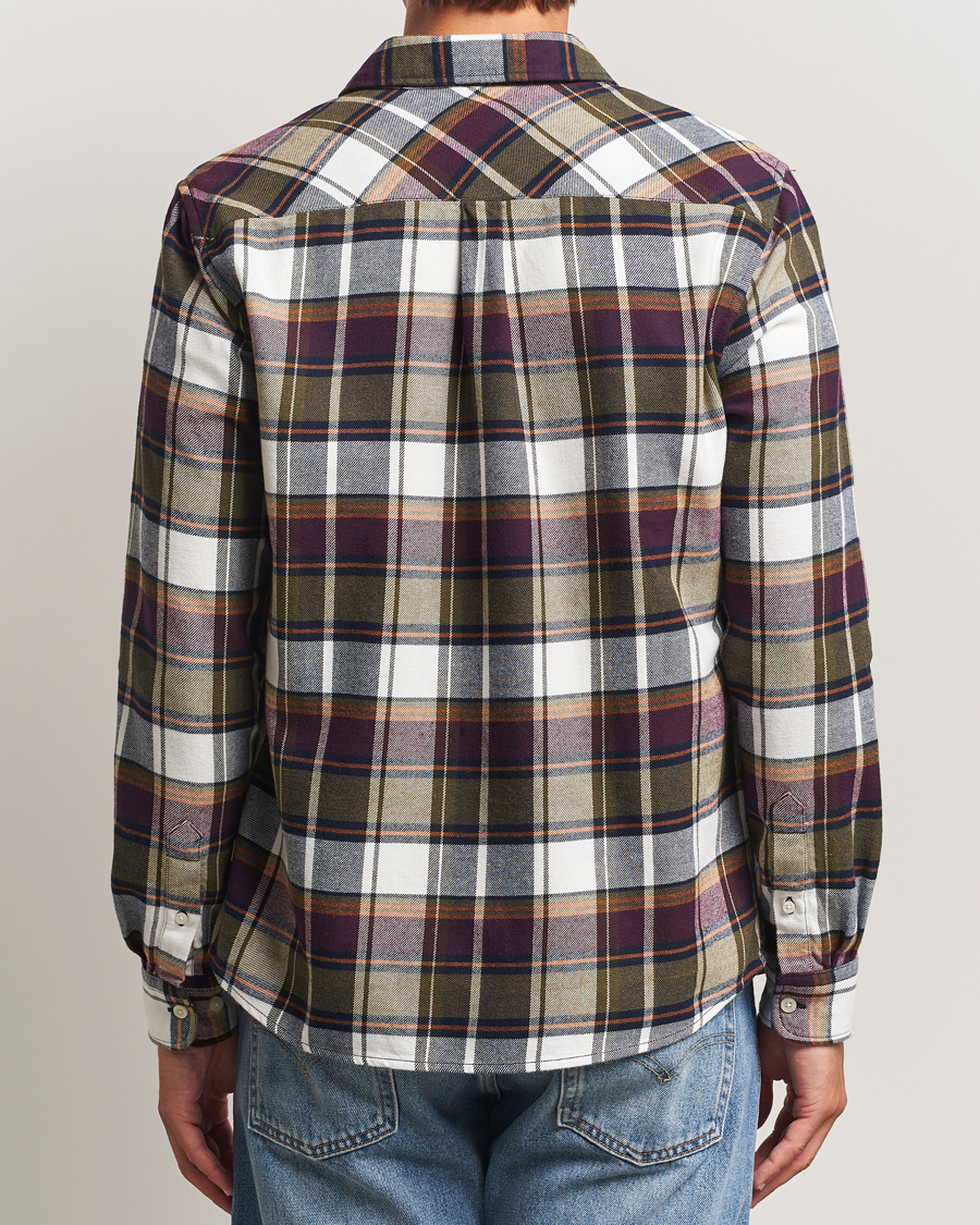 Homme | Chemises | KnowledgeCotton Apparel | Cotton Checked Flannel Shirt Green