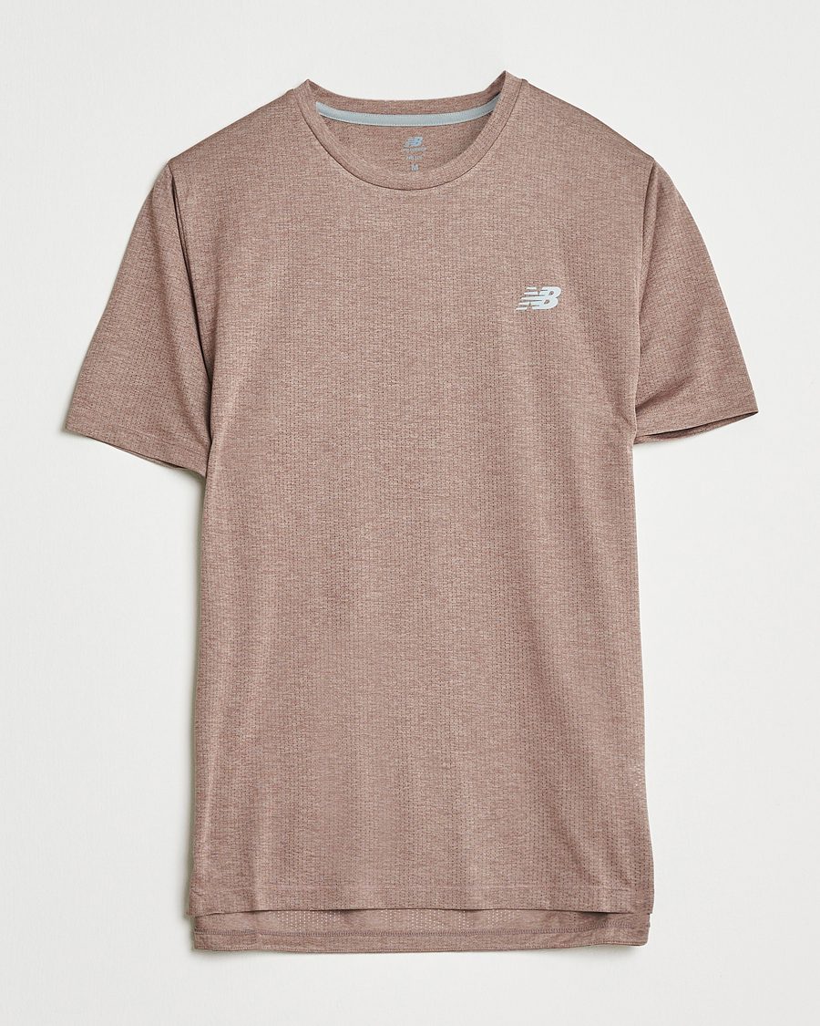 Homme | T-shirts | New Balance Running | Athletics Short Sleeve T-Shirt Earth Shadow Heather