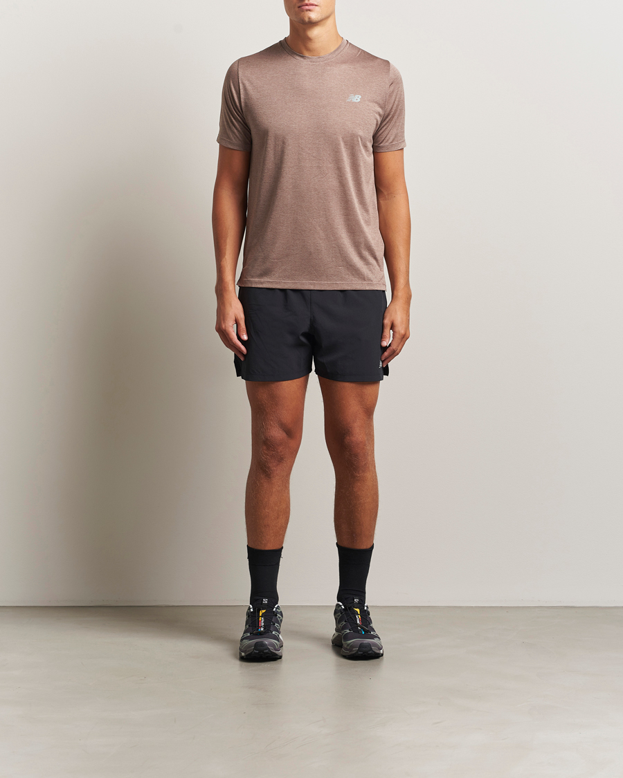 Homme | T-shirts | New Balance Running | Athletics Short Sleeve T-Shirt Earth Shadow Heather