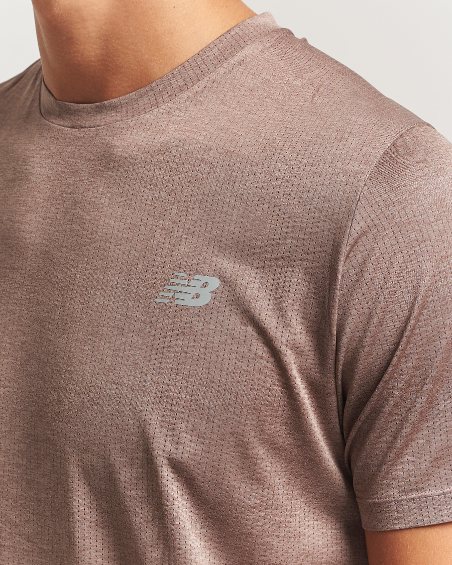 Homme | T-shirts | New Balance Running | Athletics Short Sleeve T-Shirt Earth Shadow Heather