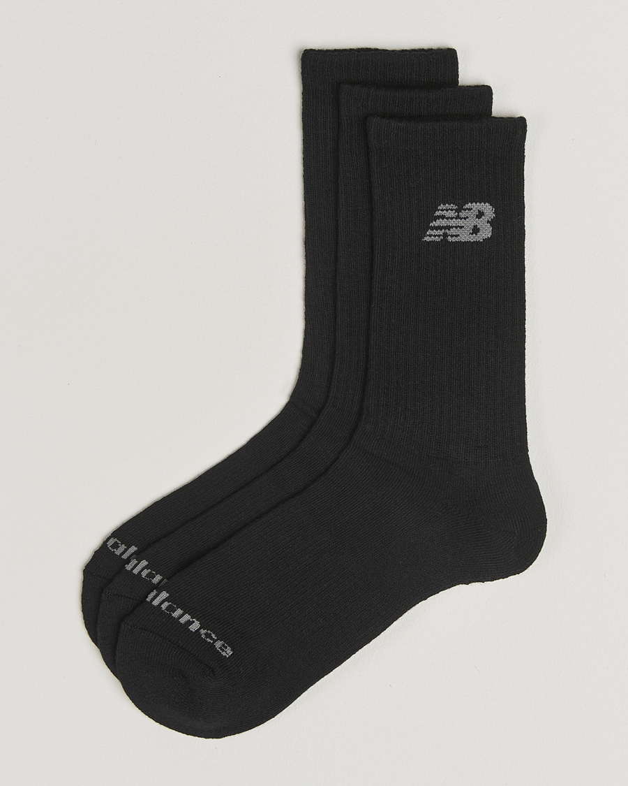Homme | Sous-Vêtements Et Chaussettes | New Balance Running | 3-Pack Performance Cotton Socks Black