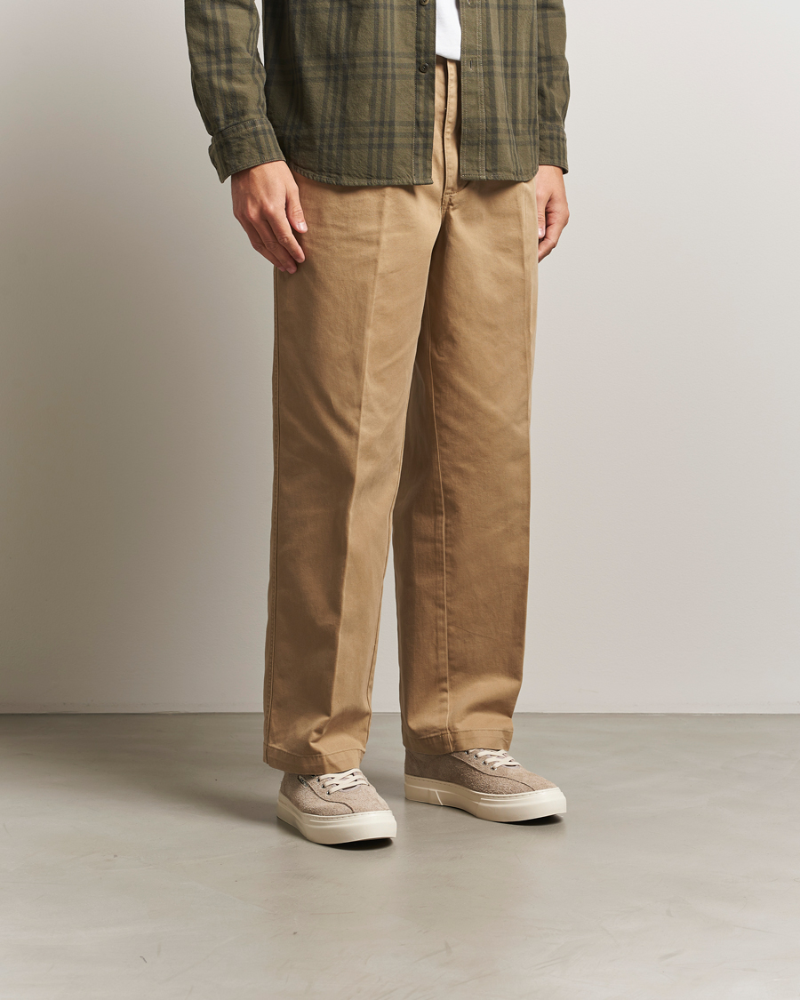 Homme | Baskets | Stepney Workers Club | Dellow 02 Raw Suede Cupsole Sneaker Taupe