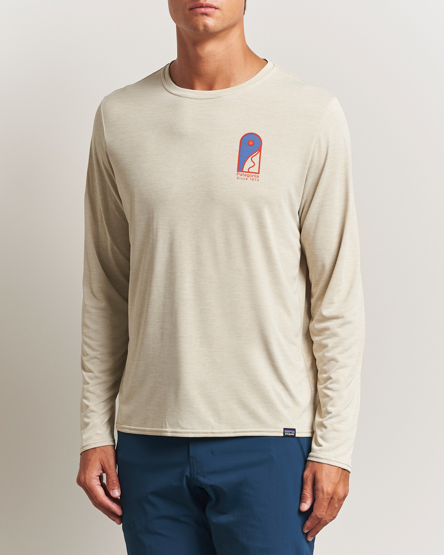Homme | T-shirts | Patagonia | Cap Cool Daily Graphic Long Sleeve T-Shirt Pumice X-Dye
