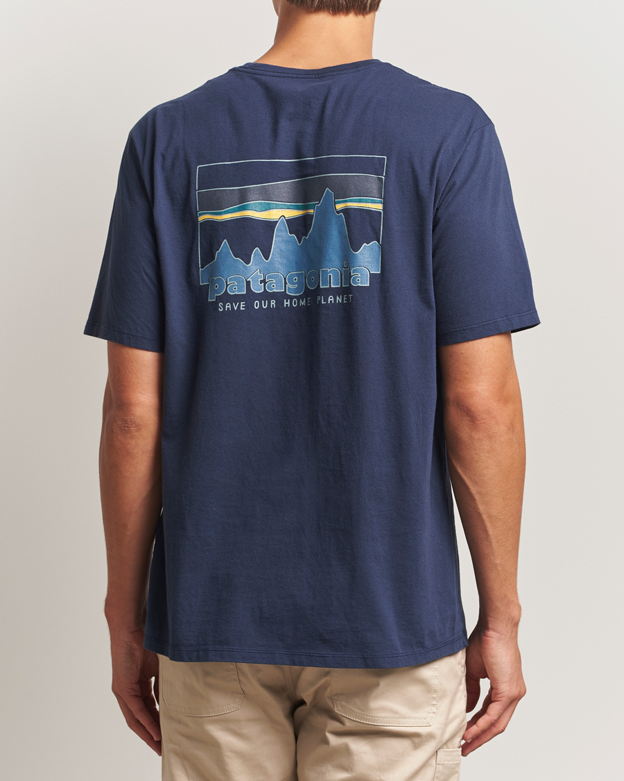 Homme | T-shirts | Patagonia | 73 Skyline Organic T-Shirt New Navy