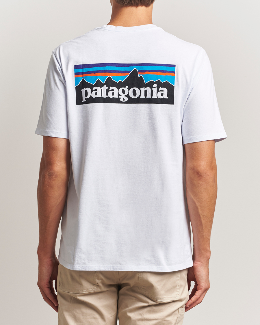 Homme | T-shirts | Patagonia | P-6 Logo T-Shirt White