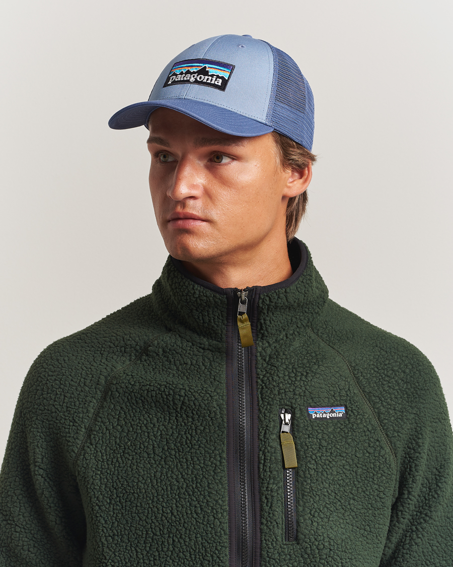 Homme | Patagonia P-6 Logo LoPro Trucker Hat Barnacle Blue | Patagonia | P-6 Logo LoPro Trucker Hat Barnacle Blue