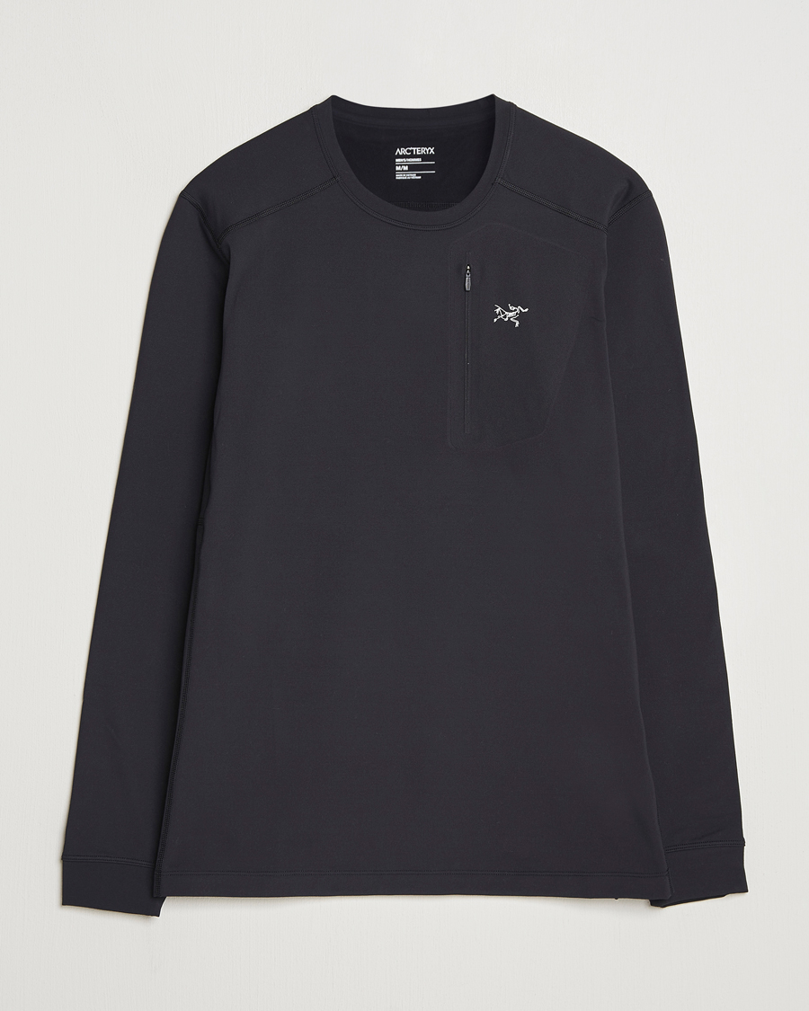 Homme | Pulls Et Tricots | Arc'teryx | Rho Baselayer Crew Neck Black