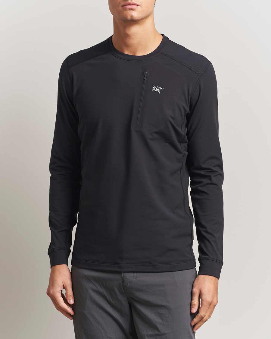 Homme | Pulls Et Tricots | Arc'teryx | Rho Baselayer Crew Neck Black