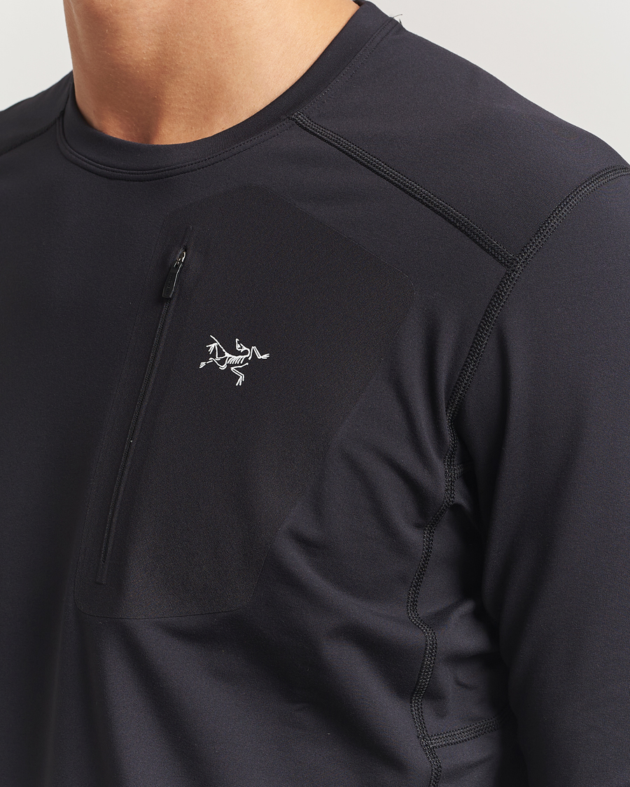 Homme | Pulls Et Tricots | Arc'teryx | Rho Baselayer Crew Neck Black
