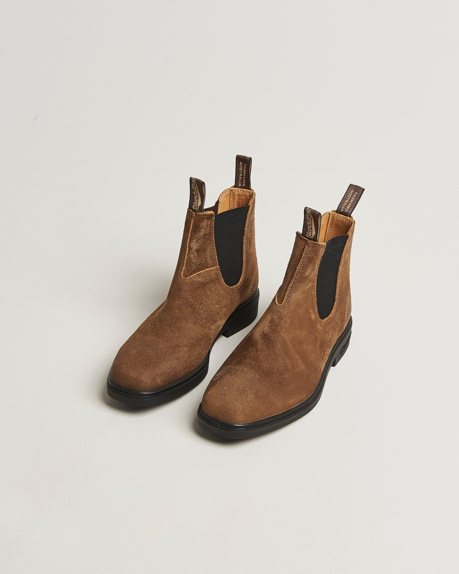 Homme | Bottes | Blundstone | 2581 Dress Waked Suede Chelsea Boot Tobacco