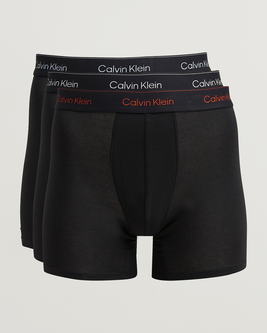 Homme | Sous-Vêtements Et Chaussettes | Calvin Klein | 3-Pack Icon Cotton Stretch Boxer Brief Black
