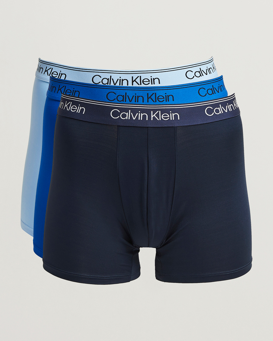 Homme | Sous-Vêtements Et Chaussettes | Calvin Klein | 3-Pack Micro Stretch Boxer Brief Black/Royal/Blue