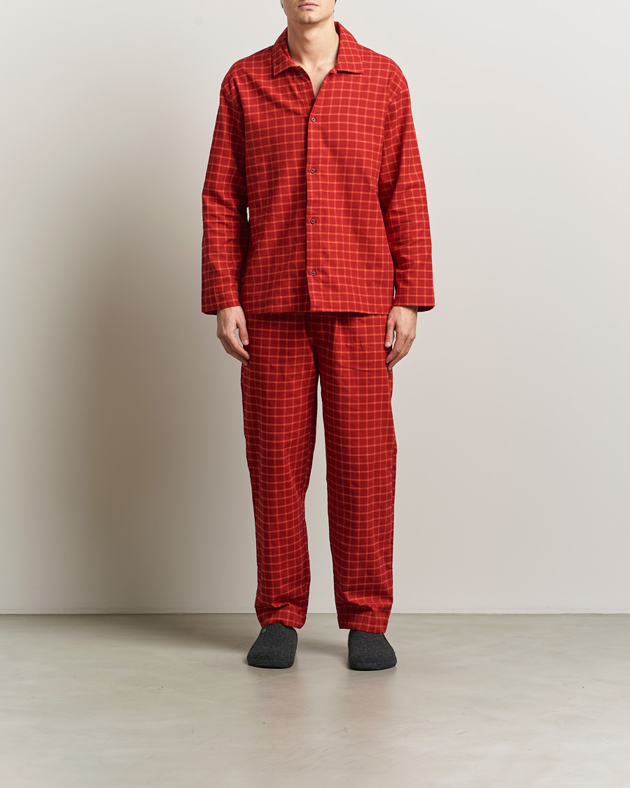 Homme | Peignoirs Et Pyjamas | Calvin Klein | Flannel Pyjama Set Red