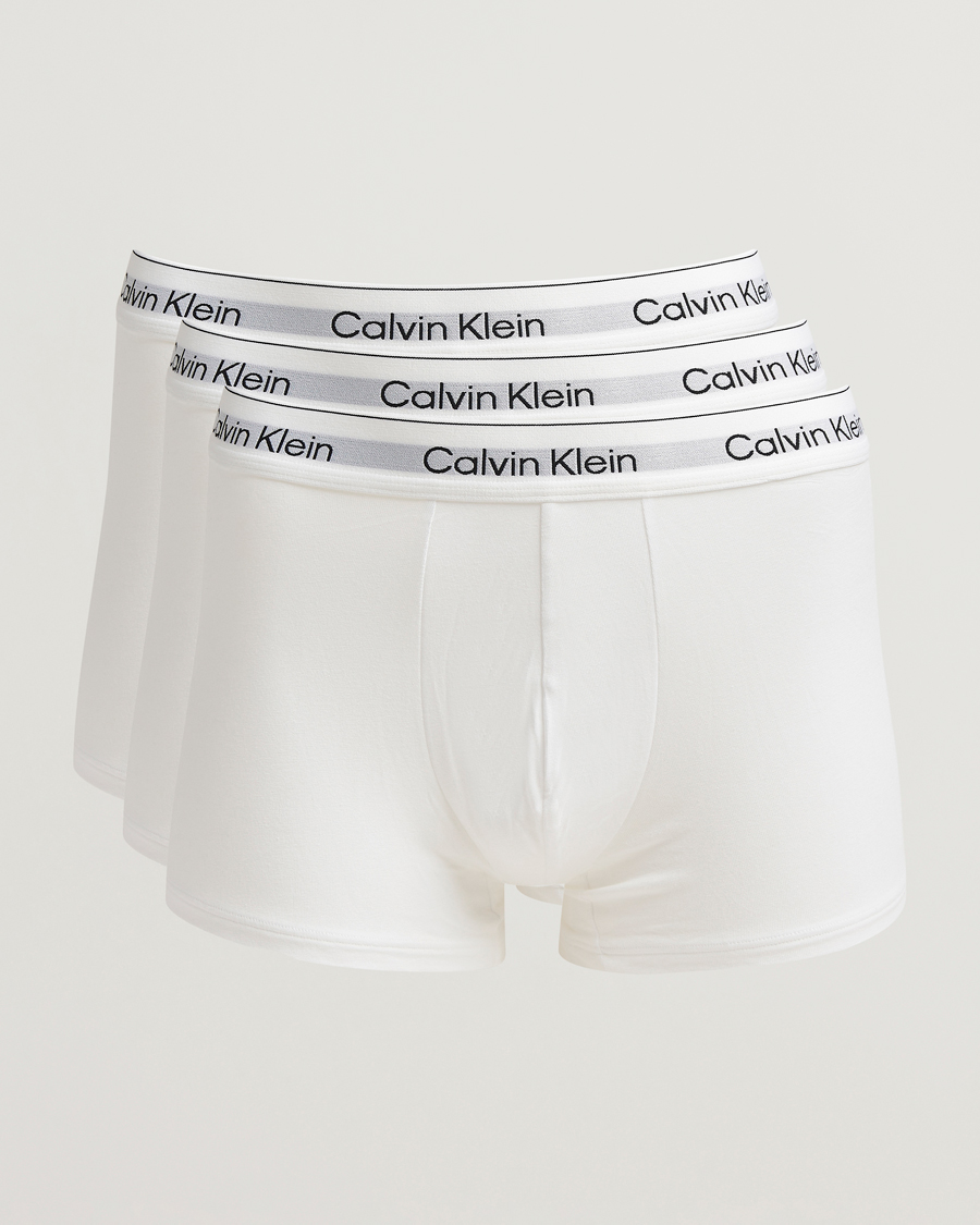 Homme | Sous-Vêtements Et Chaussettes | Calvin Klein | 3-Pack Icon Cotton Stretch Trunk White