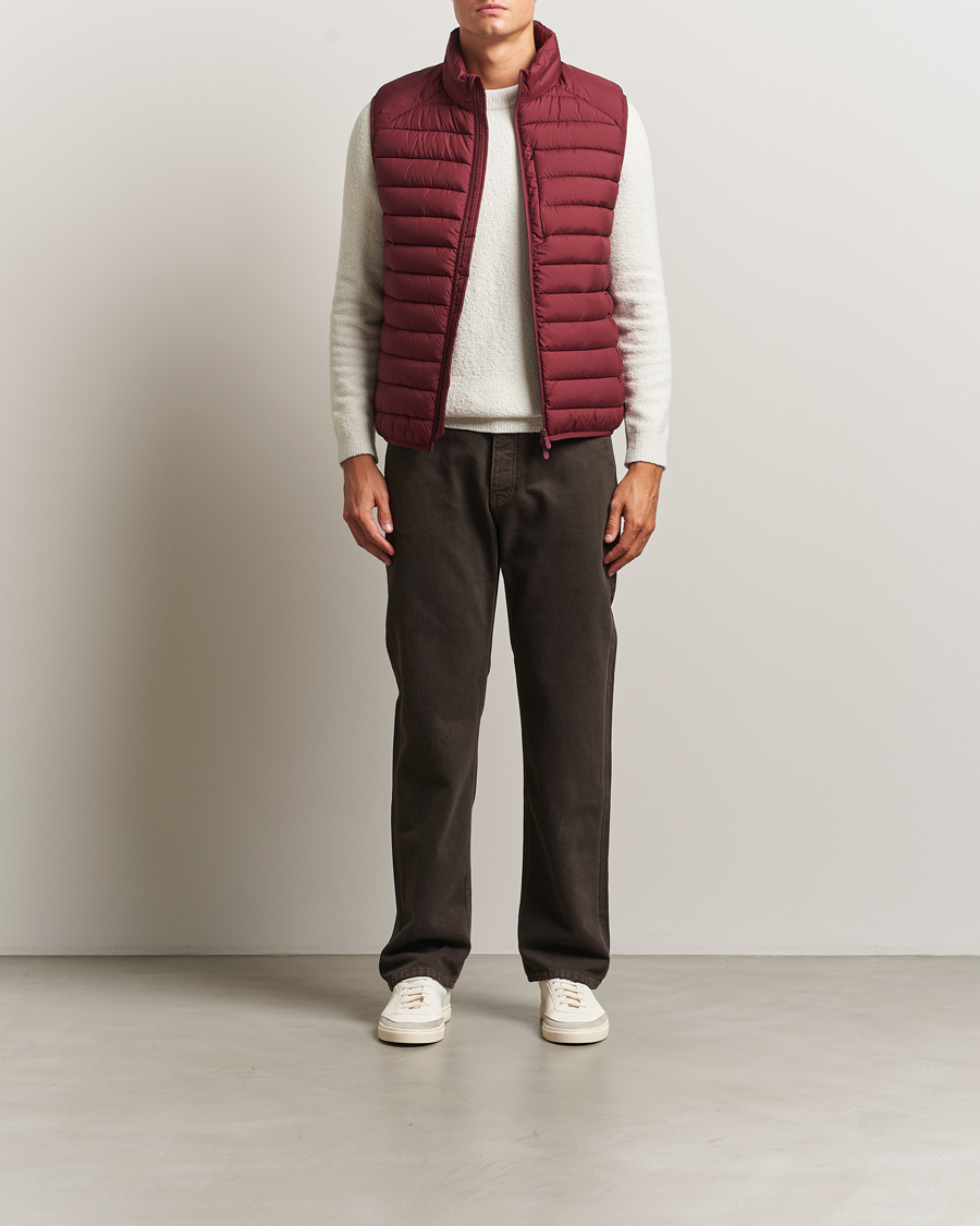 Homme | Gilets | Save The Duck | Rhus Matt Lightweight Vest Wine Red
