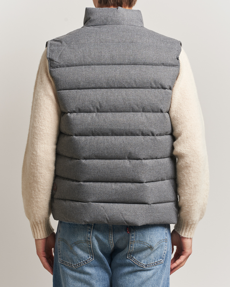 Homme | Gilets | Save The Duck | Italo Padded Flannel Vest Mid Grey Melange