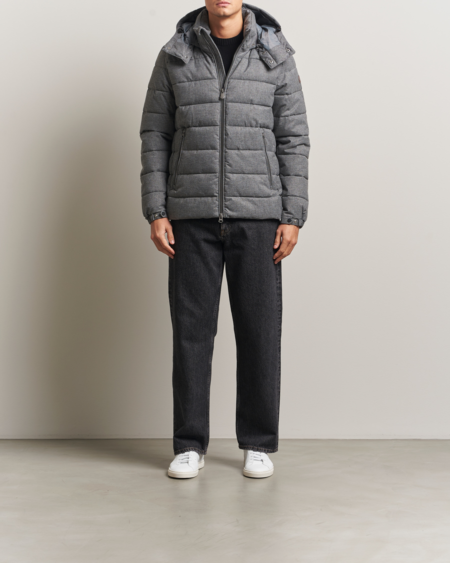 Homme | Manteaux Et Vestes | Save The Duck | Constantin Padded Flannel Jacket Mid Grey Melange