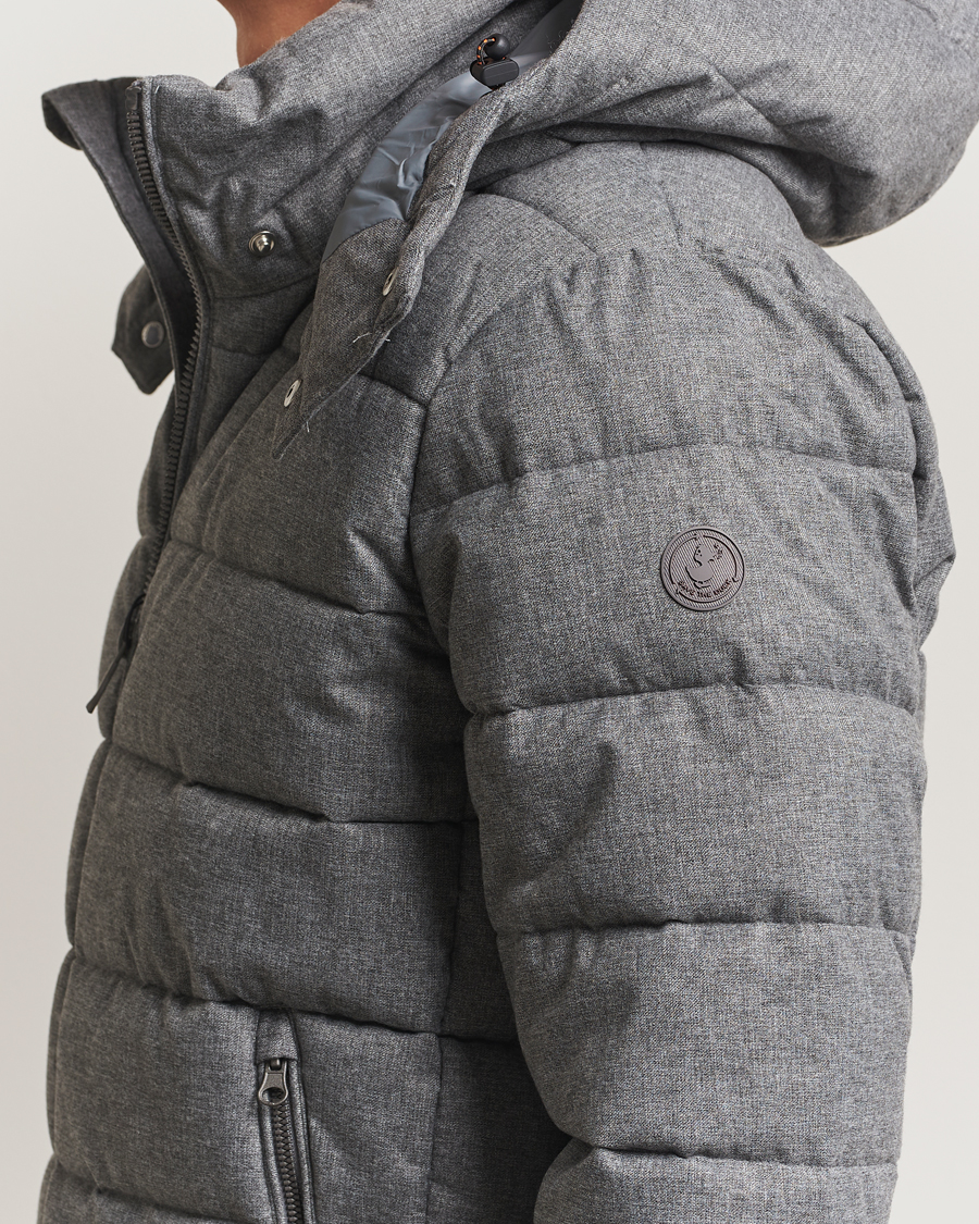 Homme | Manteaux Et Vestes | Save The Duck | Constantin Padded Flannel Jacket Mid Grey Melange