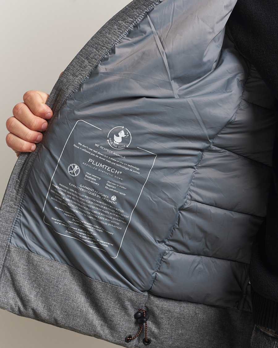 Homme | Manteaux Et Vestes | Save The Duck | Constantin Padded Flannel Jacket Mid Grey Melange