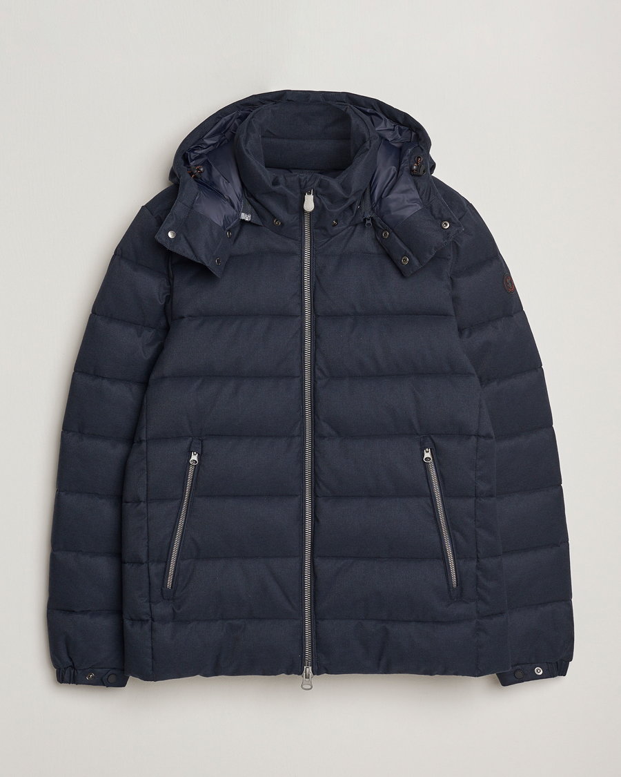 Homme | Manteaux Et Vestes | Save The Duck | Constantin Padded Flannel Jacket Navy Blue Melange