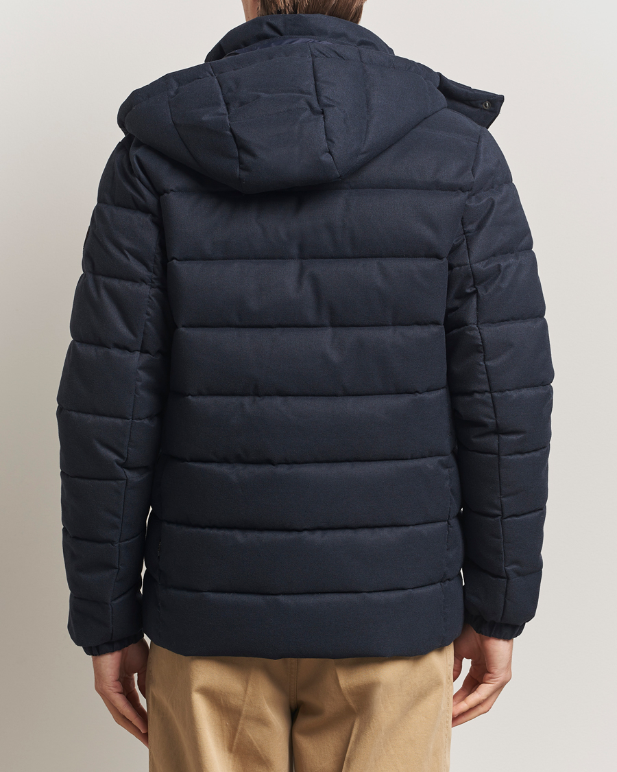 Homme | Manteaux Et Vestes | Save The Duck | Constantin Padded Flannel Jacket Navy Blue Melange