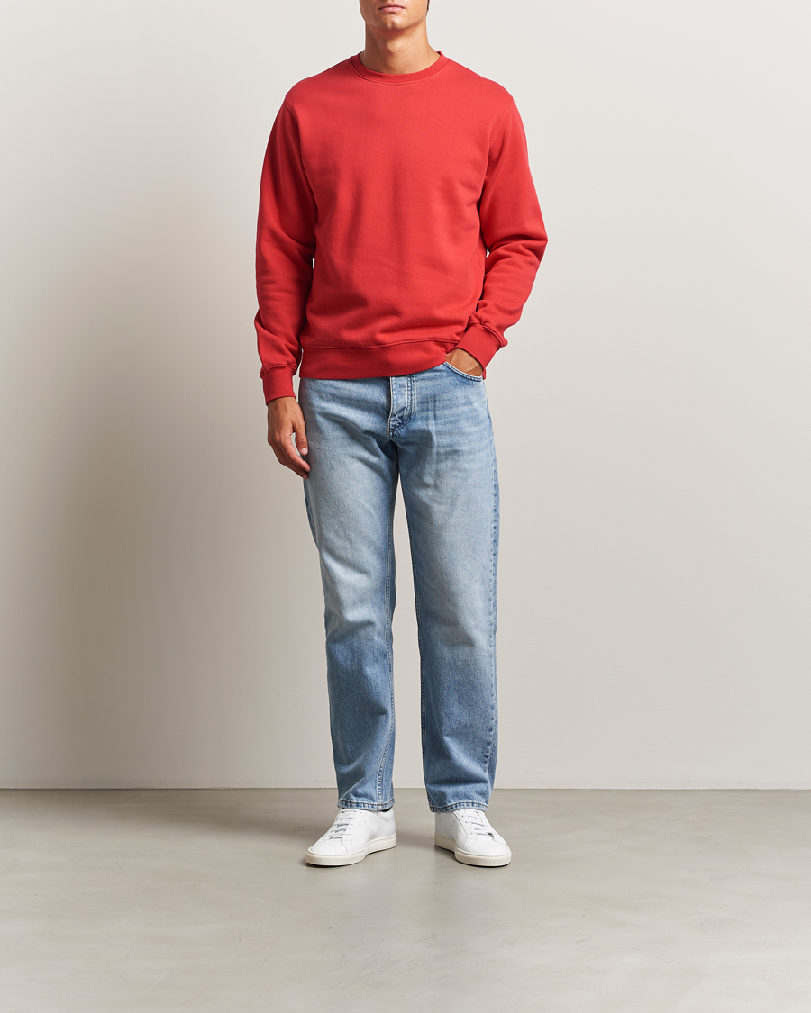 Homme | Pulls Et Tricots | Colorful Standard | Classic Organic Crew Neck Sweat Scarlet Red