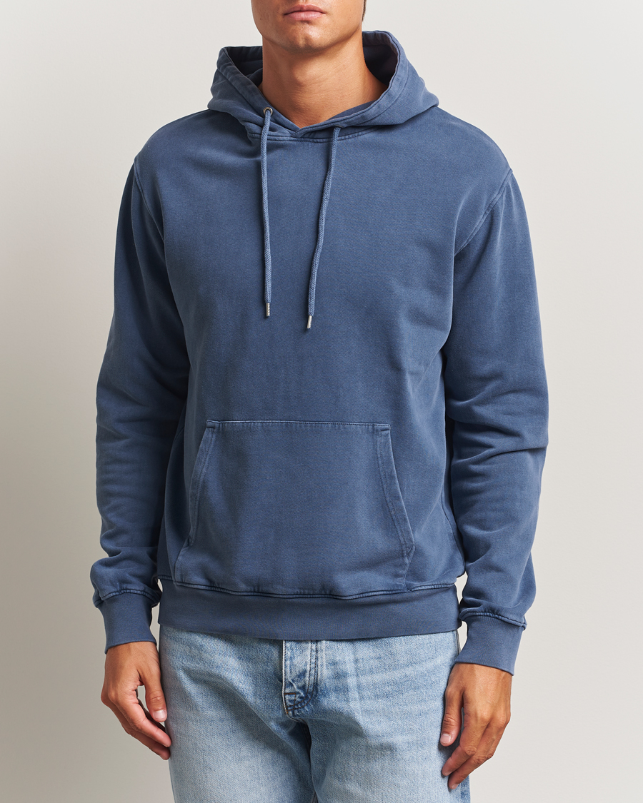 Homme | Pulls Et Tricots | Colorful Standard | Classic Organic Hood Neptune Blue