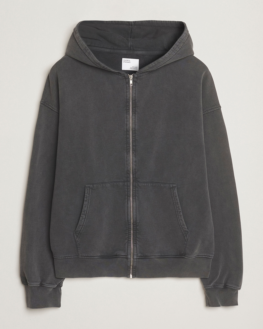 Homme | Pulls Et Tricots | Colorful Standard | Classic Organic Full Zip Hoodie Faded Black