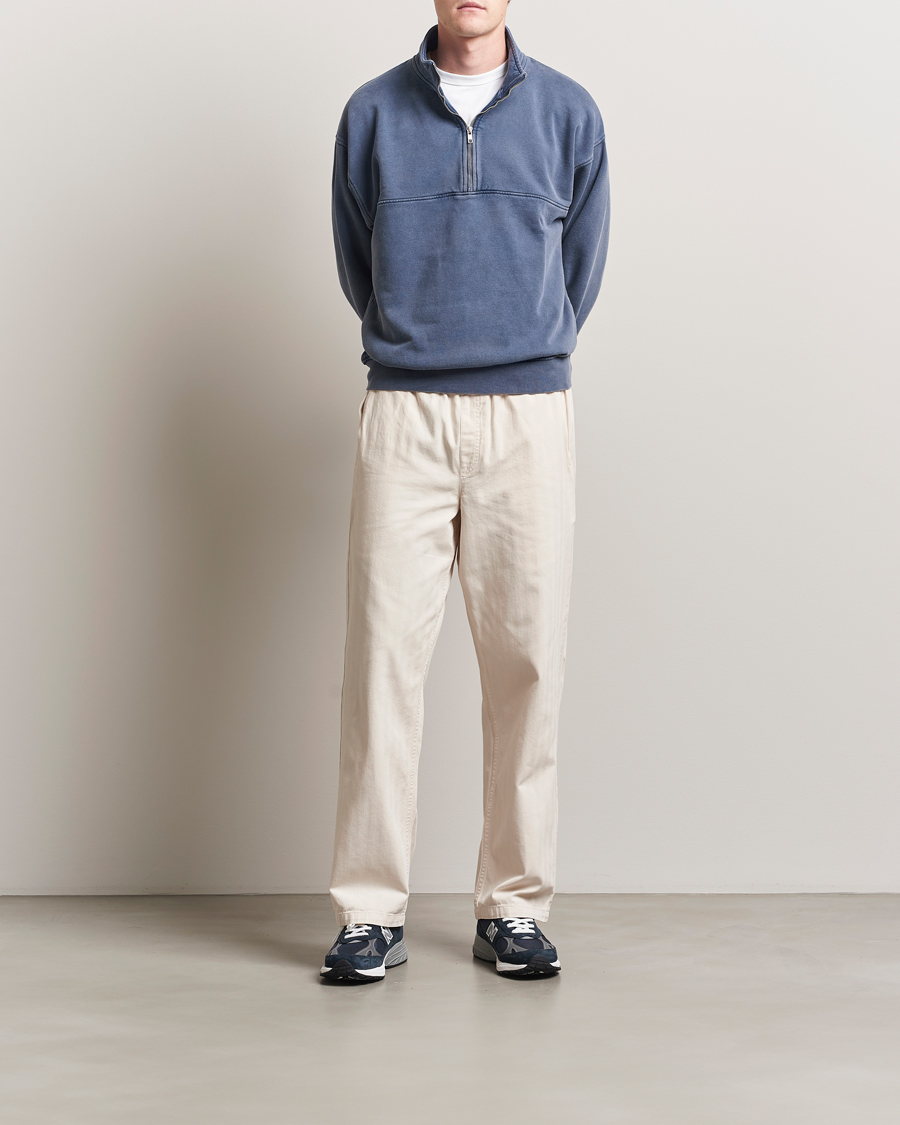 Homme | Pulls Et Tricots | Colorful Standard | Classic Organic Half-Zip Neptune Blue