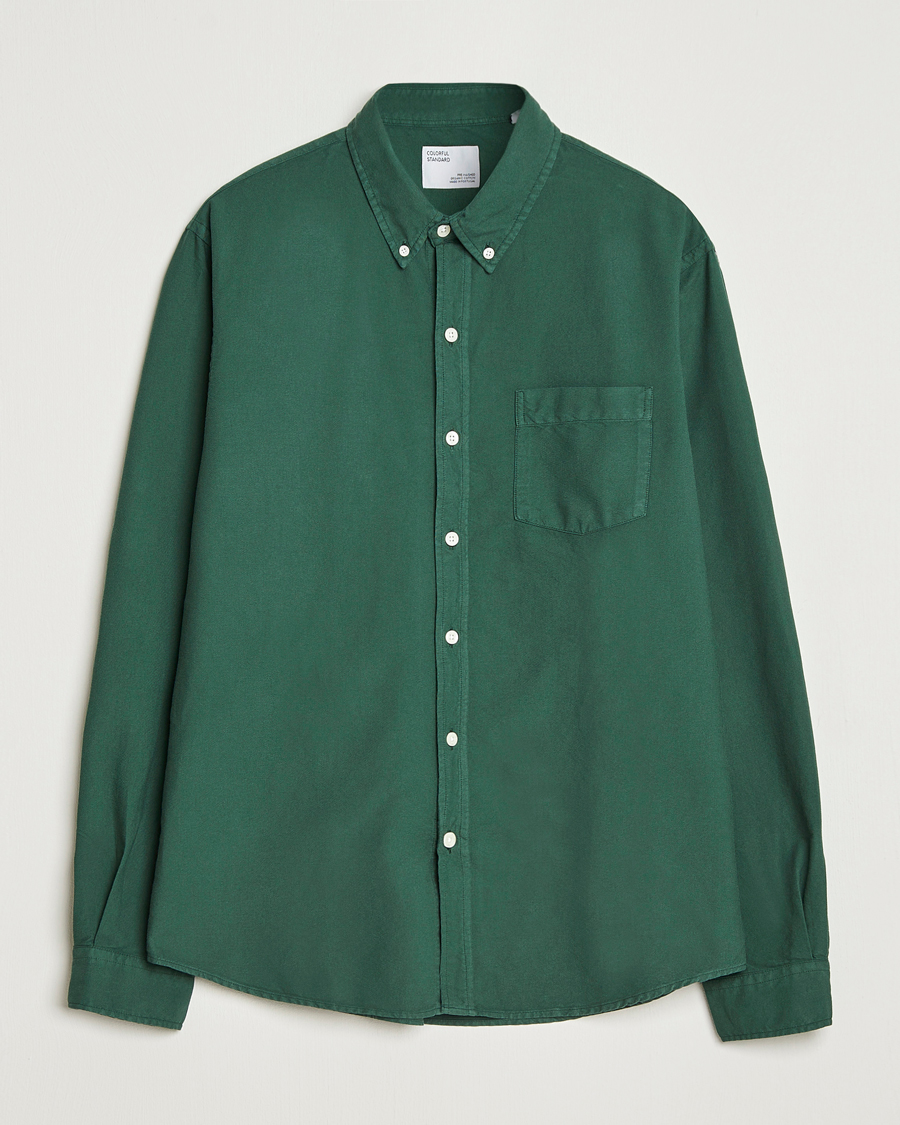 Homme | Chemises | Colorful Standard | Classic Organic Oxford Button Down Shirt Emerald Green