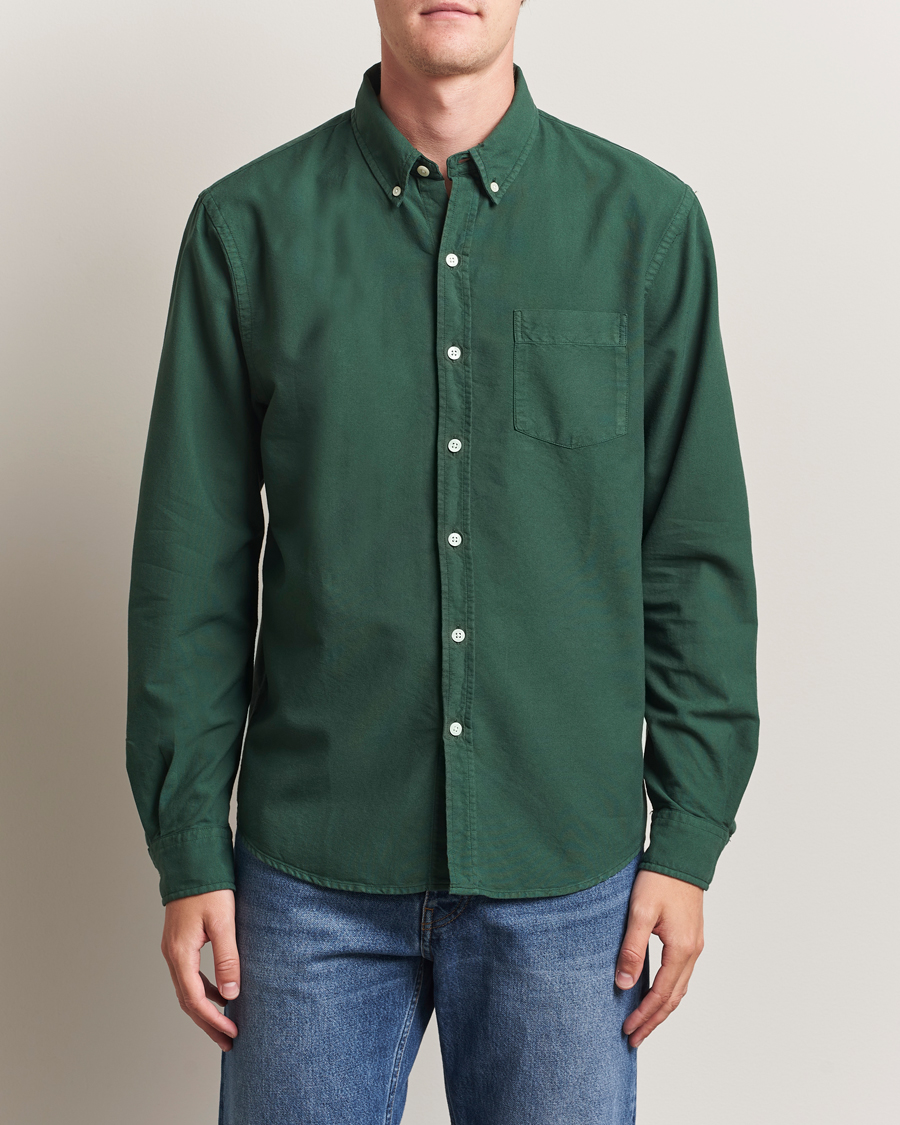 Homme | Chemises | Colorful Standard | Classic Organic Oxford Button Down Shirt Emerald Green
