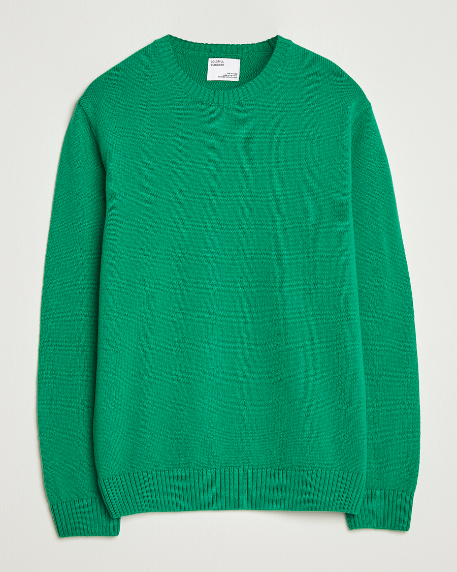 Homme | Pulls Et Tricots | Colorful Standard | Classic Merino Wool Crew Neck Kelly Green