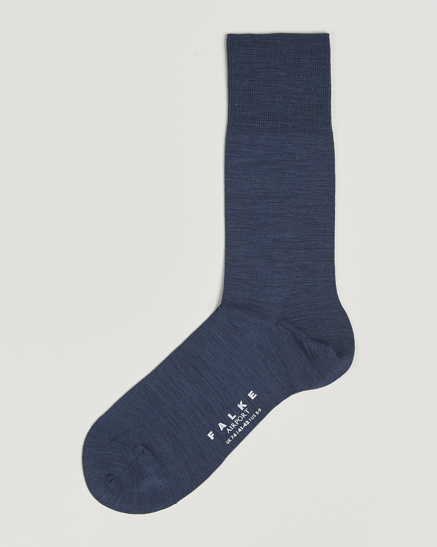 Homme | Sous-Vêtements Et Chaussettes | Falke | Airport Socks Blue Ink
