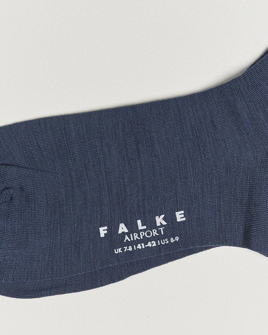 Homme | Sous-Vêtements Et Chaussettes | Falke | Airport Socks Blue Ink