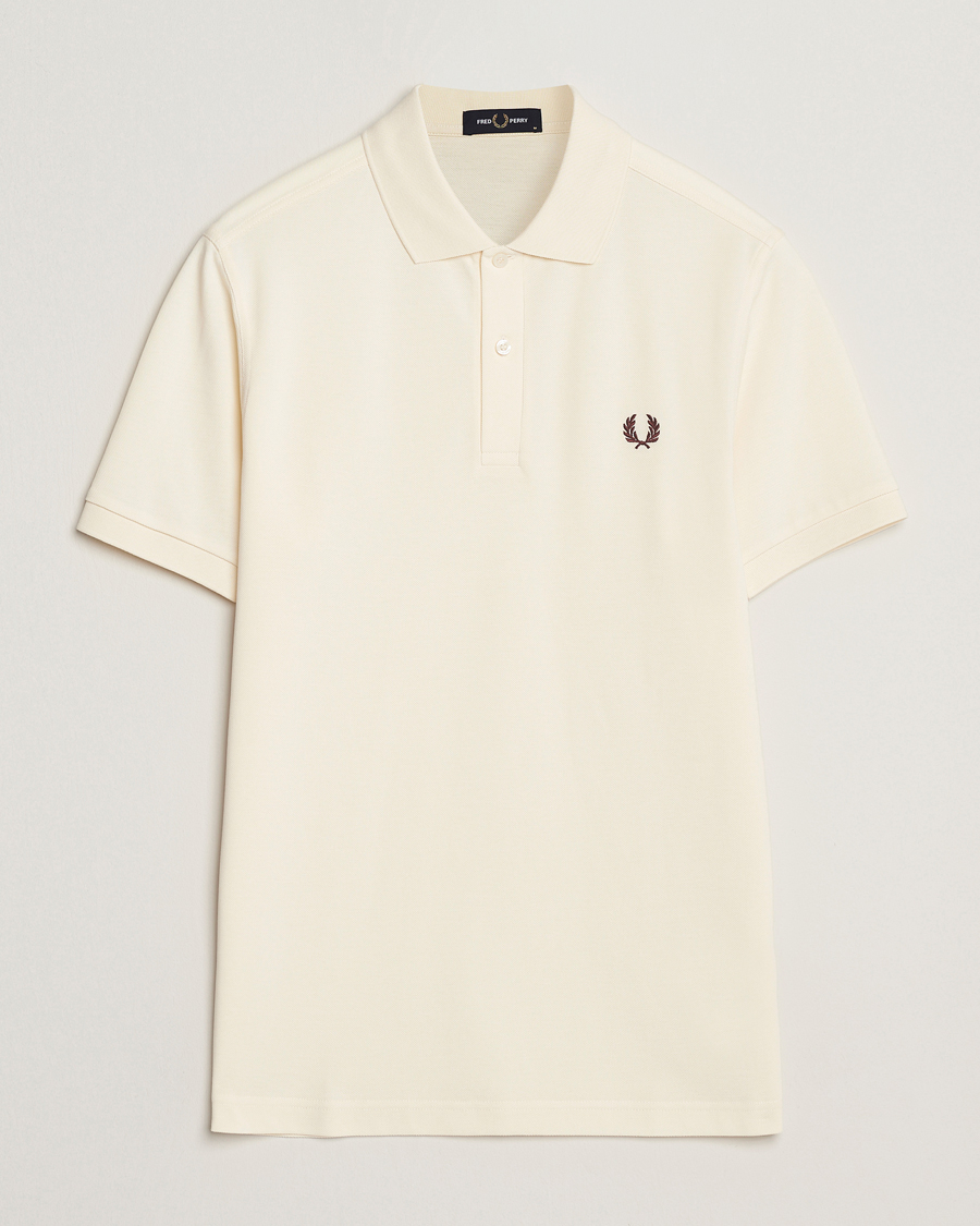 Homme | Polos | Fred Perry | Plain Polo Shirt Ecru
