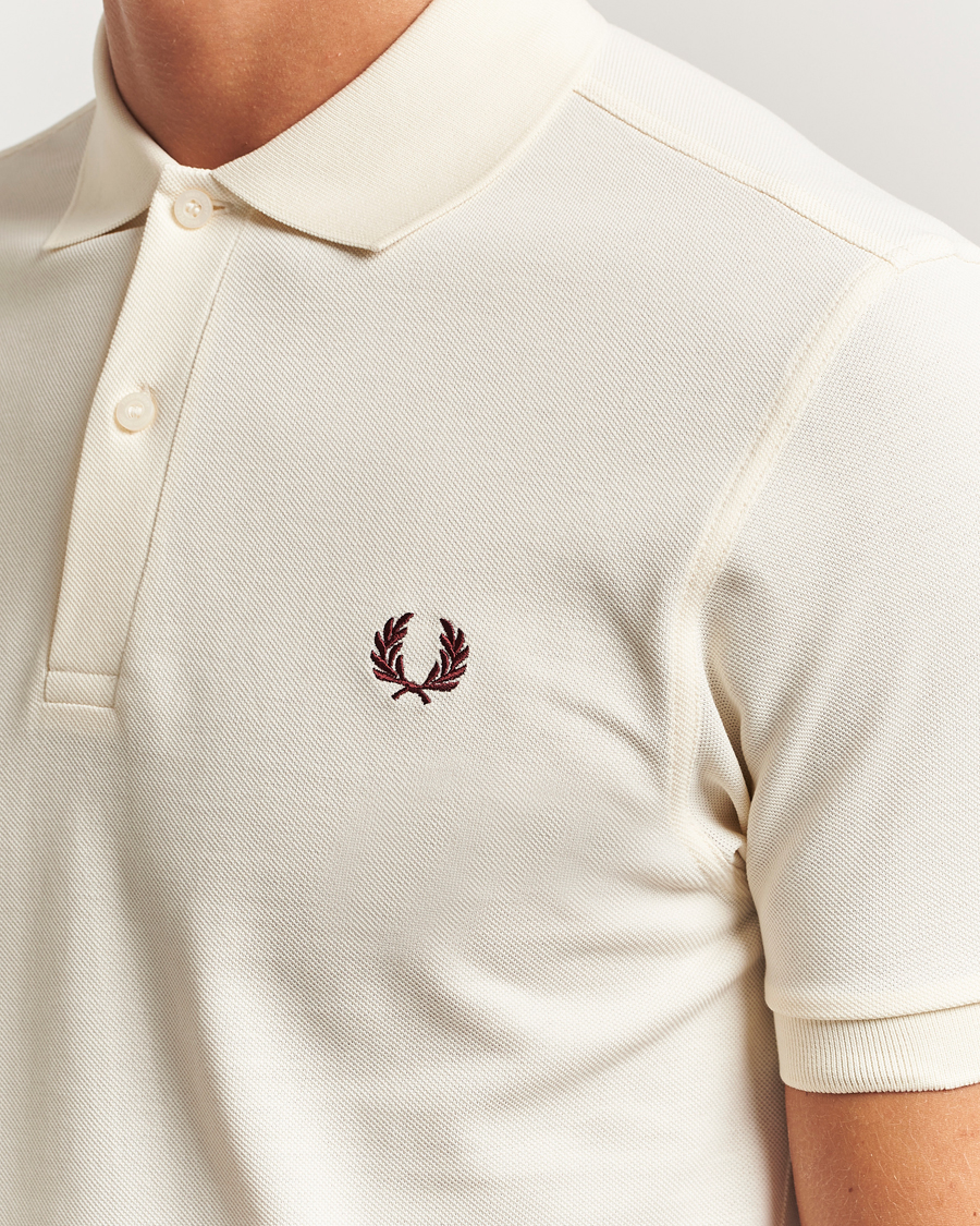 Homme | Polos | Fred Perry | Plain Polo Shirt Ecru