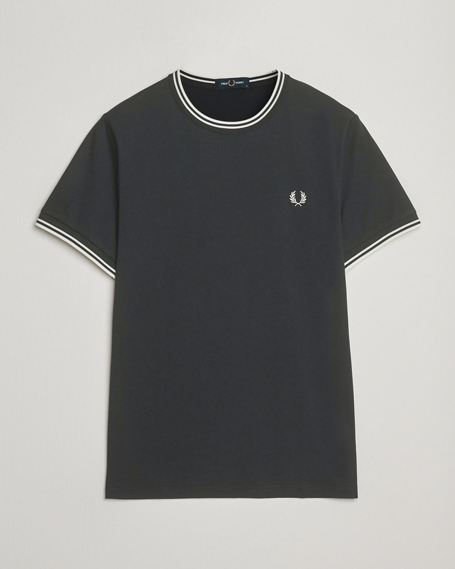 Homme | T-shirts | Fred Perry | Twin Tipped T-Shirt Night Green