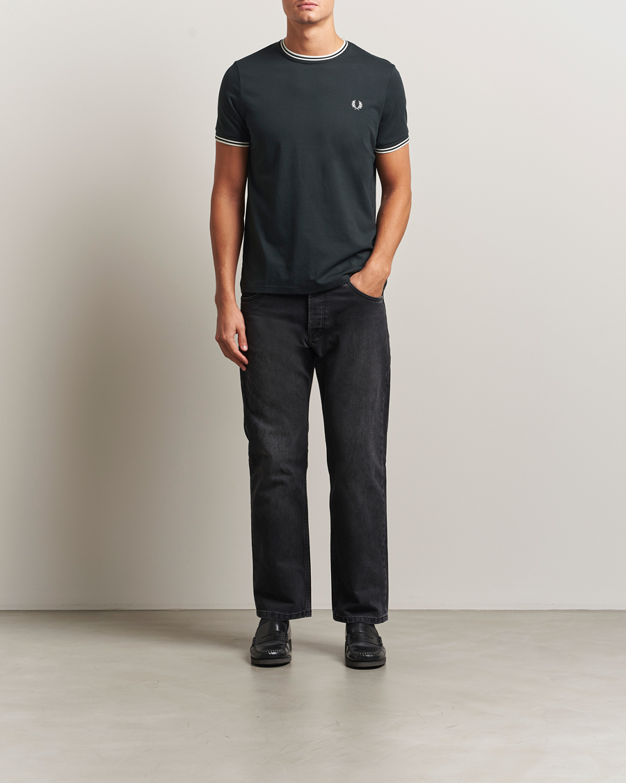 Homme | T-shirts | Fred Perry | Twin Tipped T-Shirt Night Green